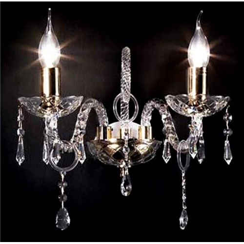 Wall lamp in transparent crystal  CIC-124