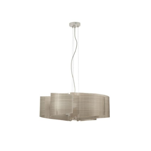 Modern chandelier with curved glass plates CIC-91