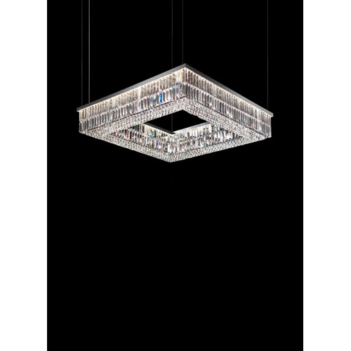 Lampadario in cristallo quadrato di lusso design moderno MS-266