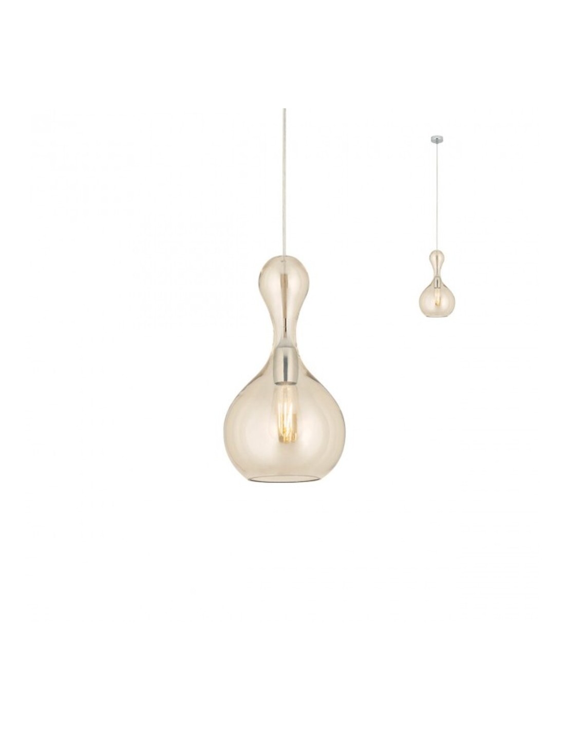 Lampadario a sospensione moderno design tortora 1 luce bon-228