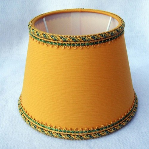 Lampshade in 35 cm yellow fabric for lamps and lamps