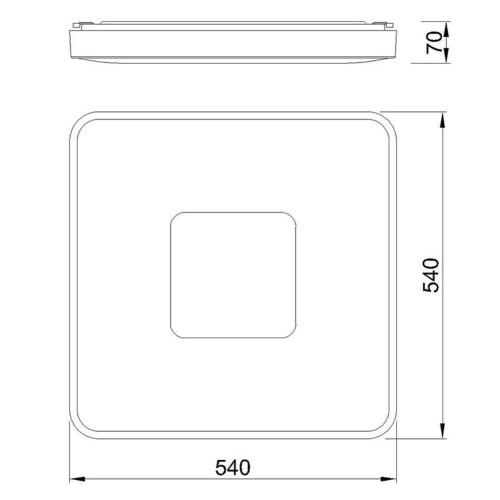 Modern design white square LED...