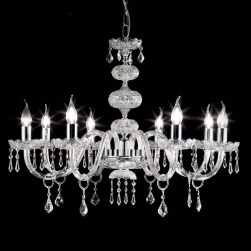 Chandelier in transparent crystal 8 lights  CIC-42