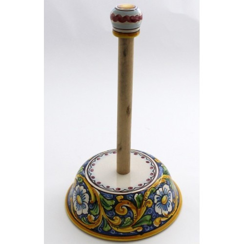 Ceramic roll holder decorated by hand in Baroque Art 11