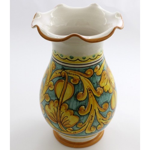 Large hand-decorated ceramic vase Gianluca art 16