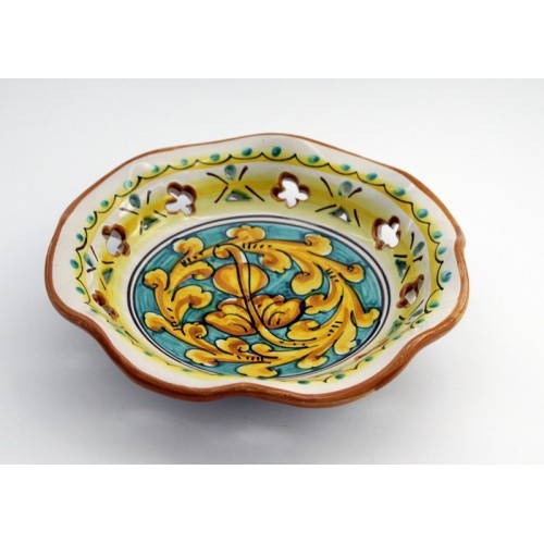 Large bowl in hand-decorated ceramic Gianluca art 22