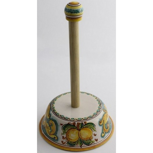 Ceramic roll holder hand-decorated Limoni art 11
