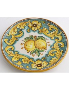 Set da cucina completo di 15 prodotti con decoro verde a fiori ceramiche di  Santo Stefano di Camastra – Ceramiche La Maiolica