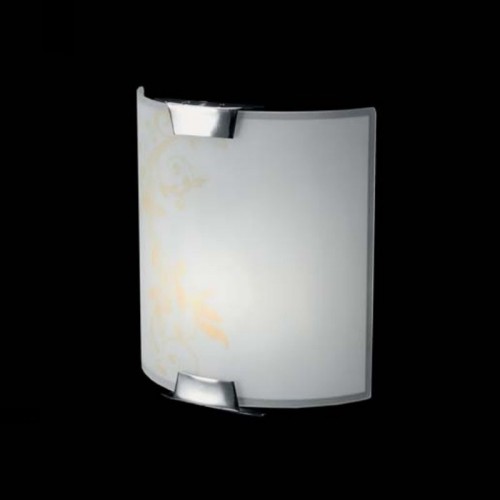 Modern wall light in screen-printed glass 1 light  CIC-83