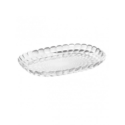 Small transparent guzzini tray tiffany collection